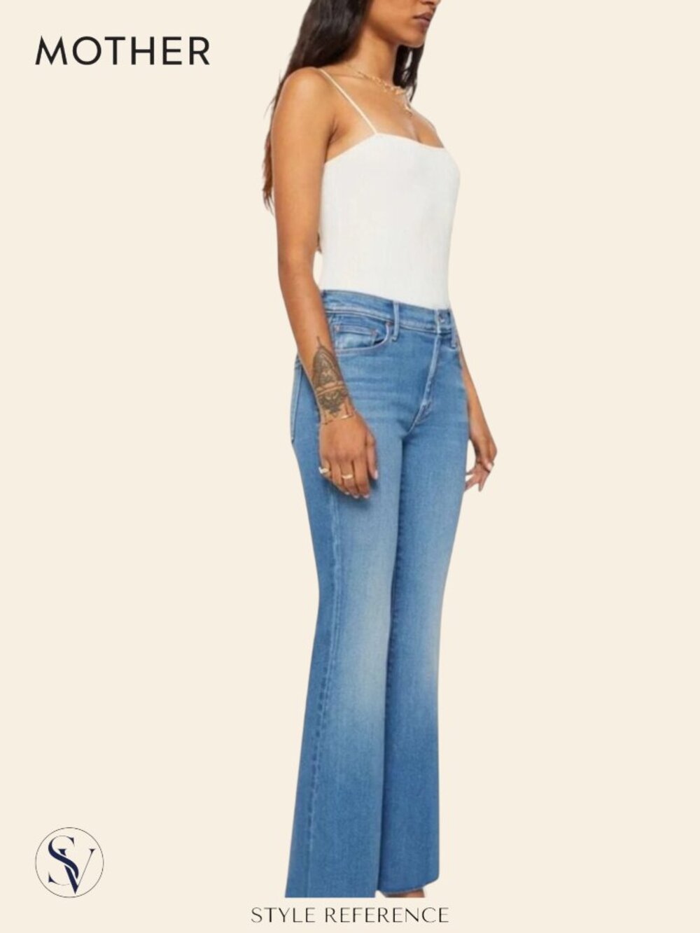 NWT MOTHER The Lil’ Weekender Flare Jeans in Piece By Piece Size 29P